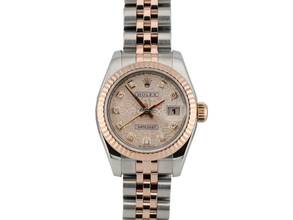 Thumbnail von Rolex Lady-Datejust 179171 26mm Steel Rose Gold - Computer Dial Diamond - Full Set 2008