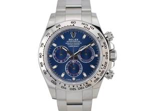 Thumbnail von Rolex Daytona Cosmograph Daytona 116509 White Gold Blue Dial - Like New Full Set 12/2022
