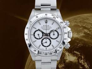 Thumbnail von Rolex Daytona Cosmograph Daytona Ref.16520 satinato Inverted 6 White Dial Box & Papers Like New