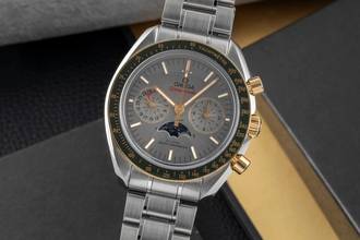 Thumbnail von Omega Speedmaster Chronograph Stahl / Gold Automatik Ref 304.23.44.52.06.001 B&P