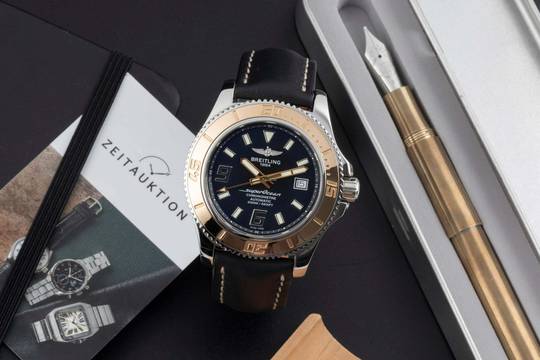  Breitling Superocean 44 Stahl / Gold Automatik Datum Ref. C1739112/BA77 B&P 