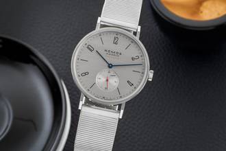 Thumbnail von NOMOS Tangente Neomatik 39 Silvercut Stahl Automatik Ref. 141 Box