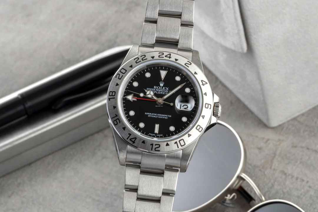  Rolex Explorer II Black Dial Edelstahl Automatik Herrenuhr Ref. 16570 P-Serie 