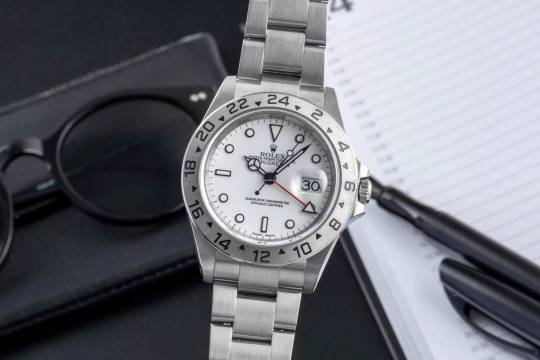  Rolex Explorer II White Dial Edelstahl Automatik Herrenuhr Ref. 16570 B&P 2003 