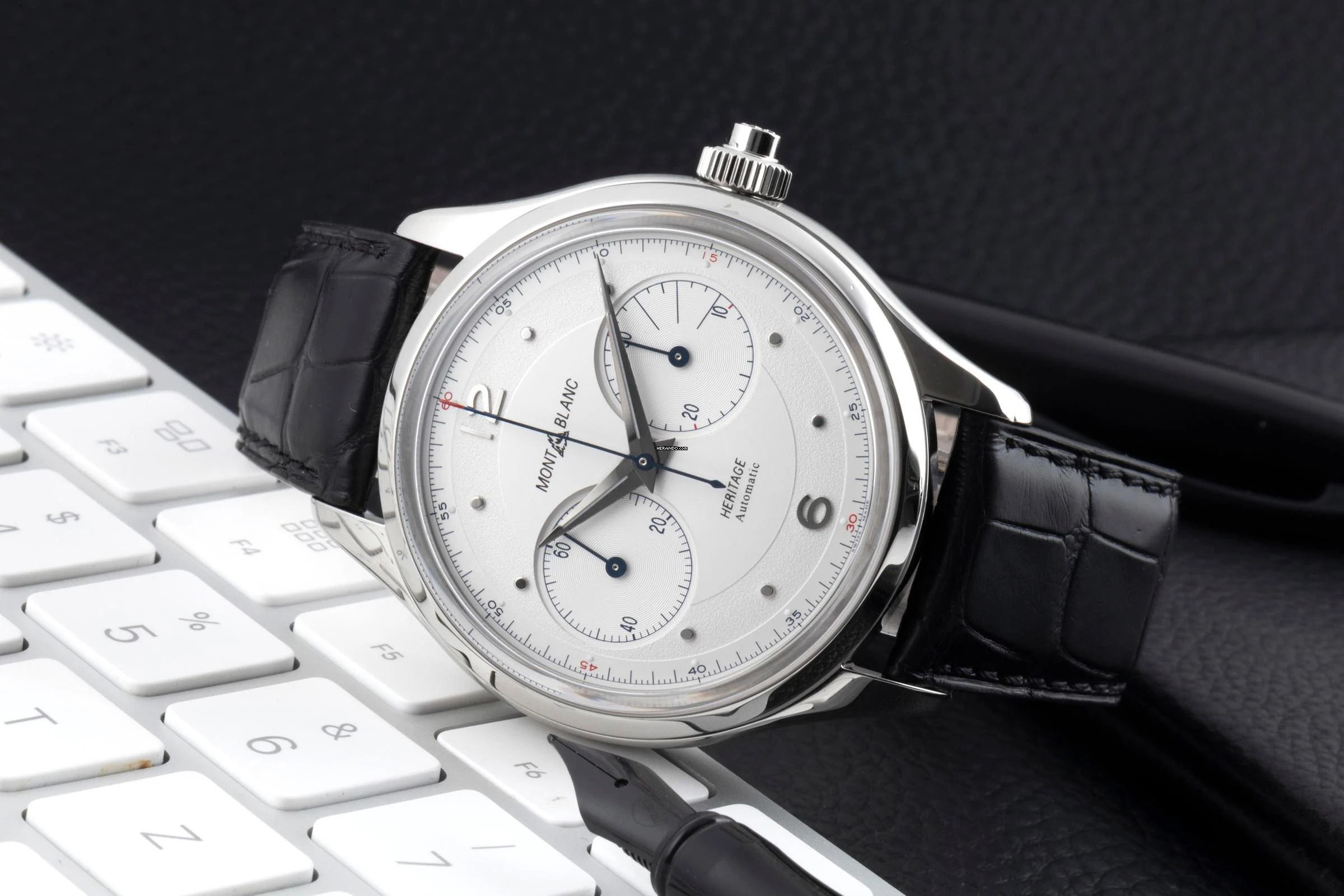 Thumbnail von Montblanc Heritage Chronométrie Monopusher Chronograph Stahl Automatik Ref. 119951 7494 B&P