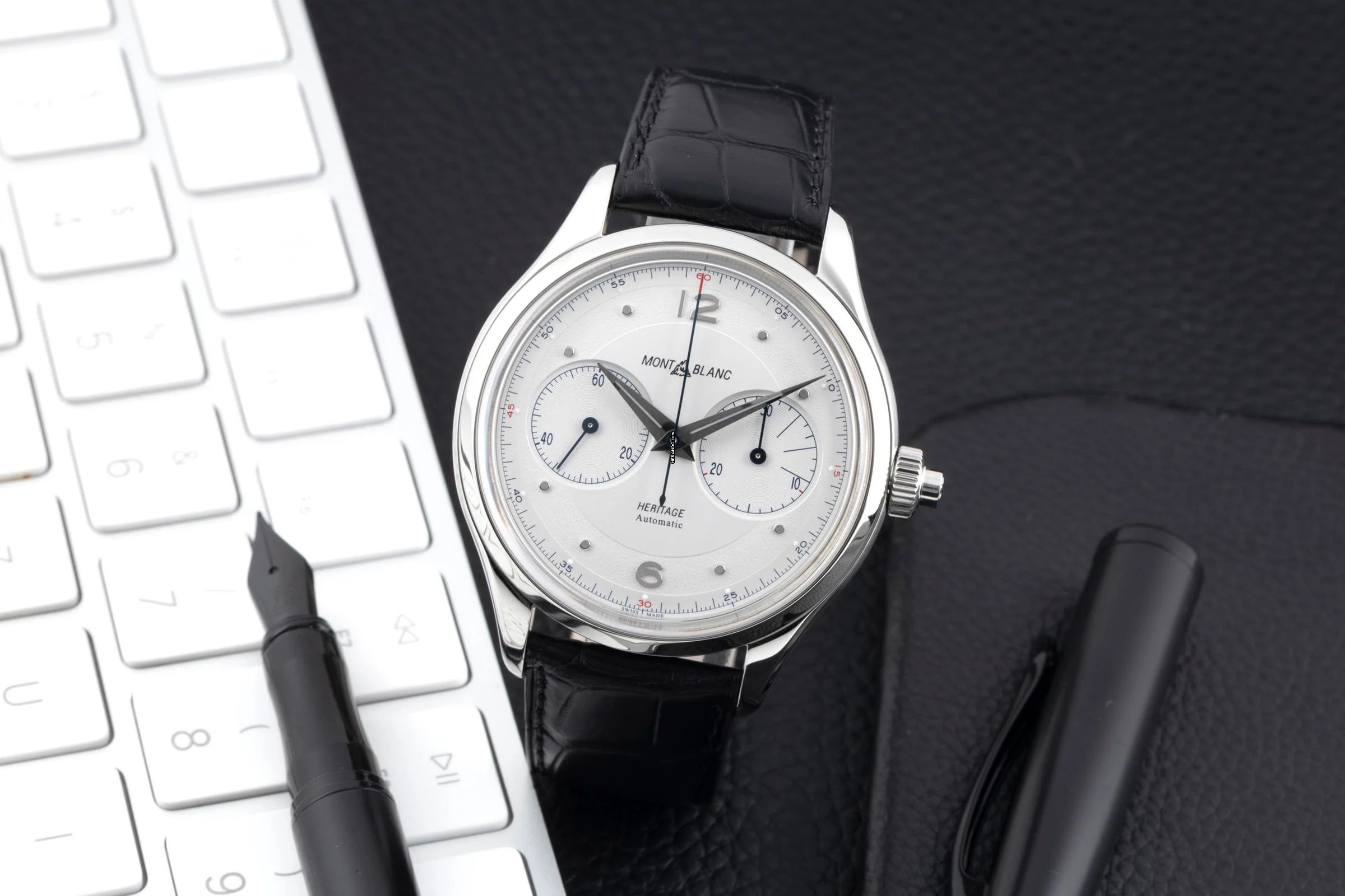Thumbnail von Montblanc Heritage Chronométrie Monopusher Chronograph Stahl Automatik Ref. 119951 7494 B&P