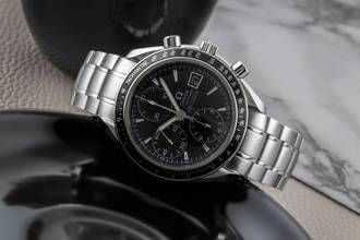 Thumbnail von Omega Speedmaster Date Chronograph Stahl Automatik Ref. 3210.50.00 B&P 2011