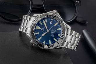 Thumbnail von Omega Seamaster Diver 300 M Electric Blue Stahl Automatik Ref. 2255.80.00
