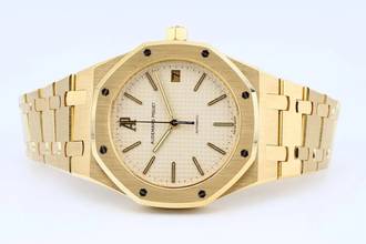 Thumbnail von Audemars Piguet Royal Oak Jumbo 36 Mini Jumbo White Dial - With Box - 24 Months Warranty - 14700BA 1990