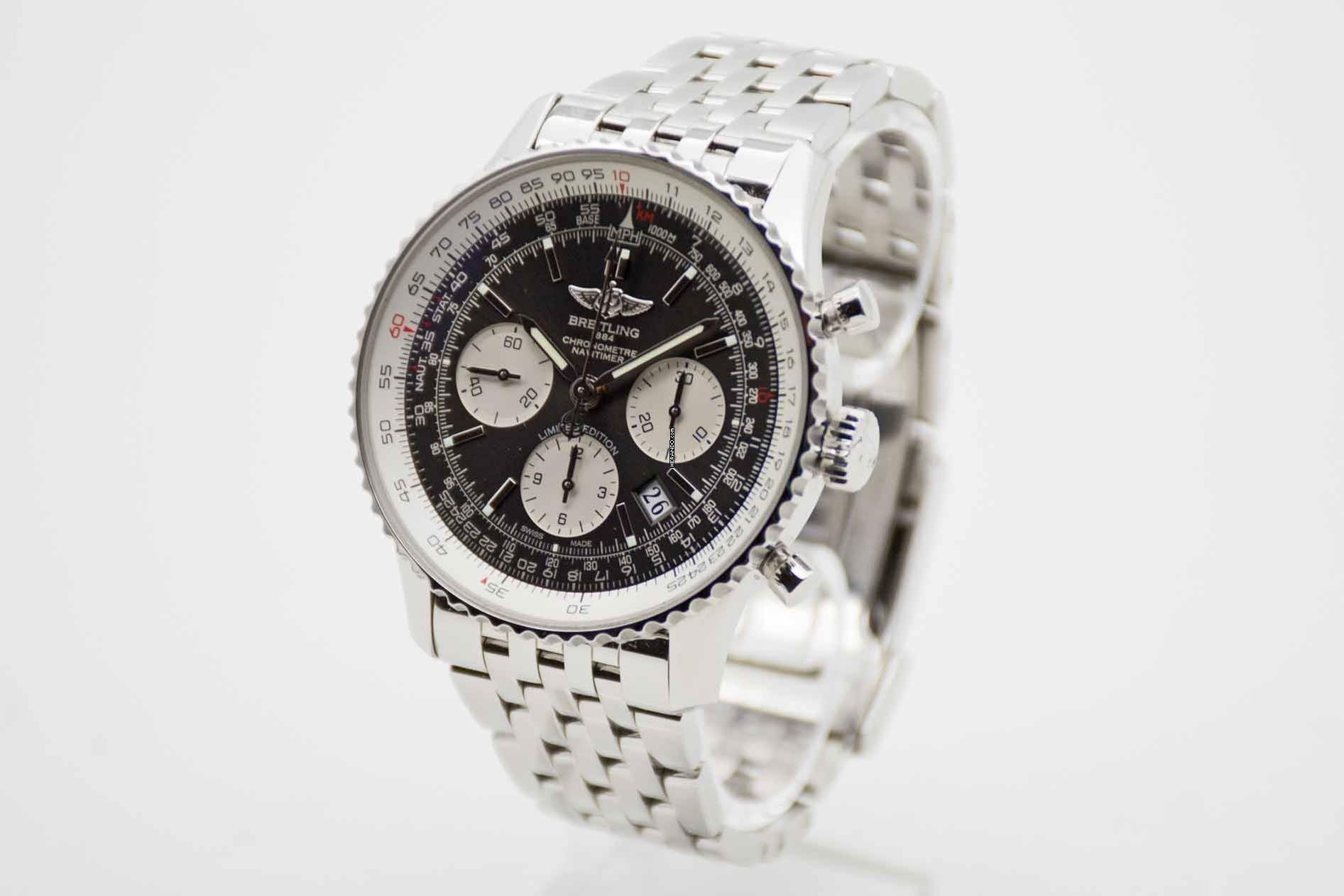 Thumbnail von Breitling Navitimer 1 B01 Chronograph Grey Dial Japan Edition Nr. 09/100 Fullset