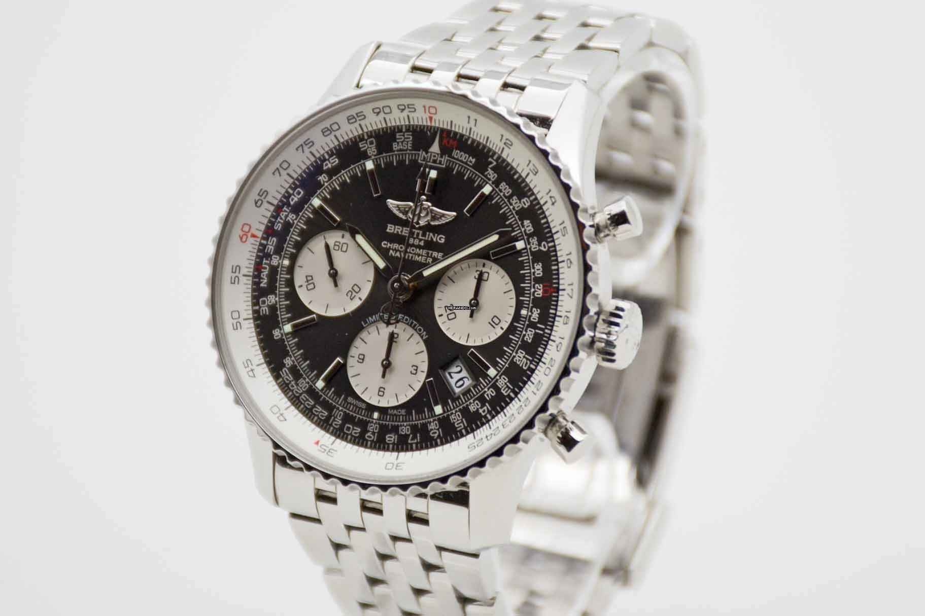 Thumbnail von Breitling Navitimer 1 B01 Chronograph Grey Dial Japan Edition Nr. 09/100 Fullset