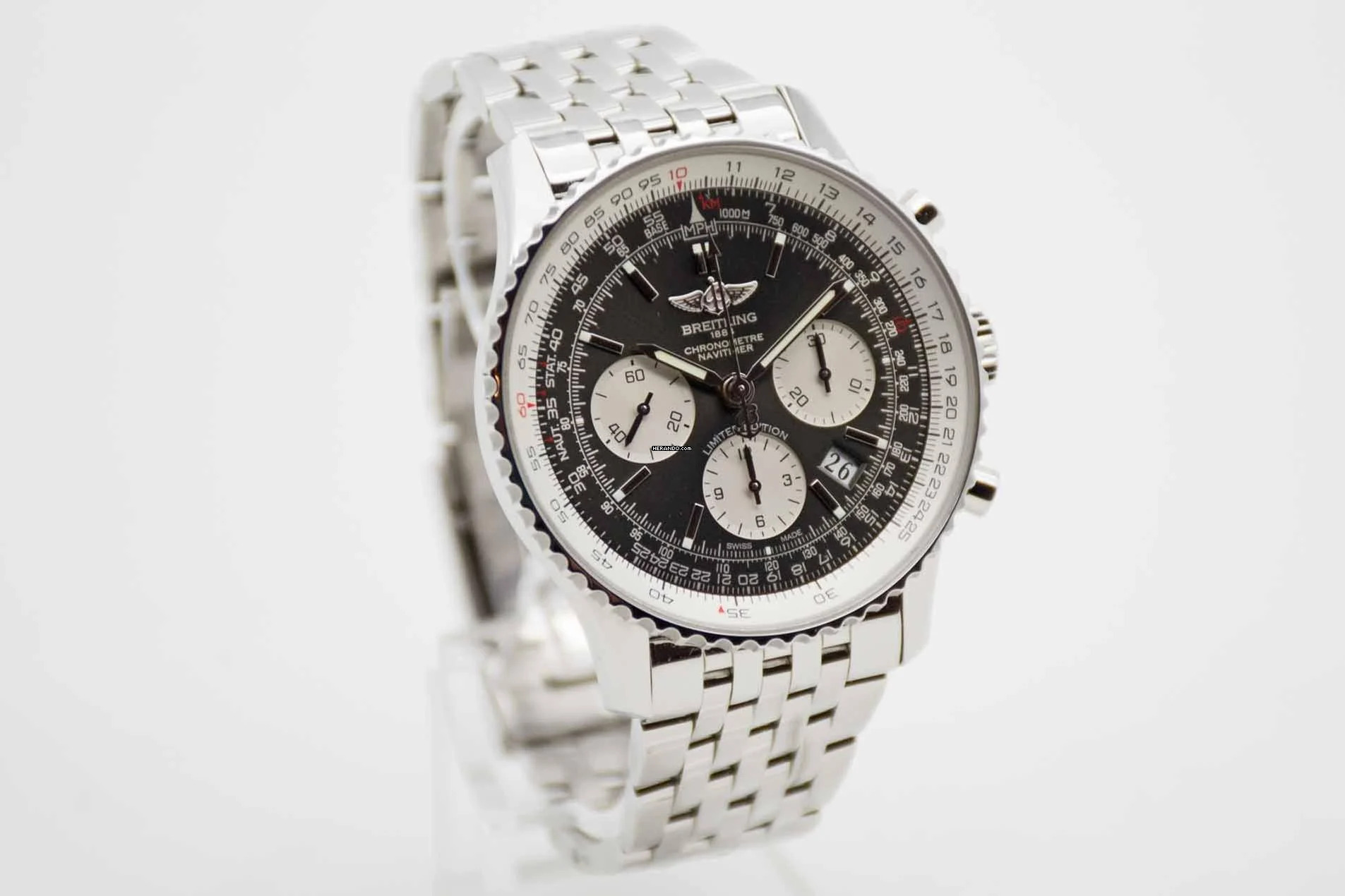Thumbnail von Breitling Navitimer 1 B01 Chronograph Grey Dial Japan Edition Nr. 09/100 Fullset