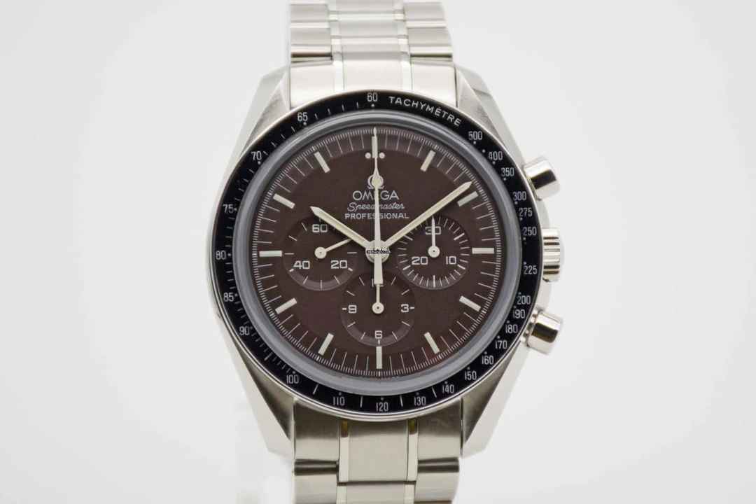  Omega Speedmaster Professional Moonwatch Brown Dial Saphire Sandwich aus 2013 