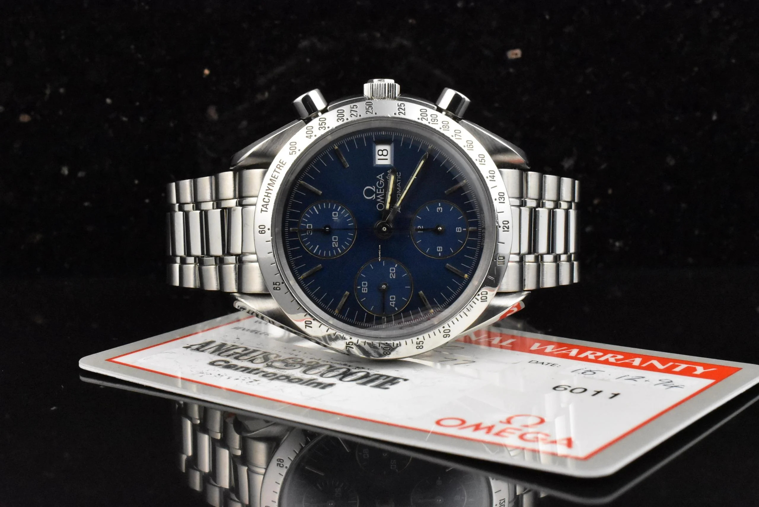 Thumbnail von Omega Speedmaster Date 39 Blue Dial 3511.80 - Vintage 1994