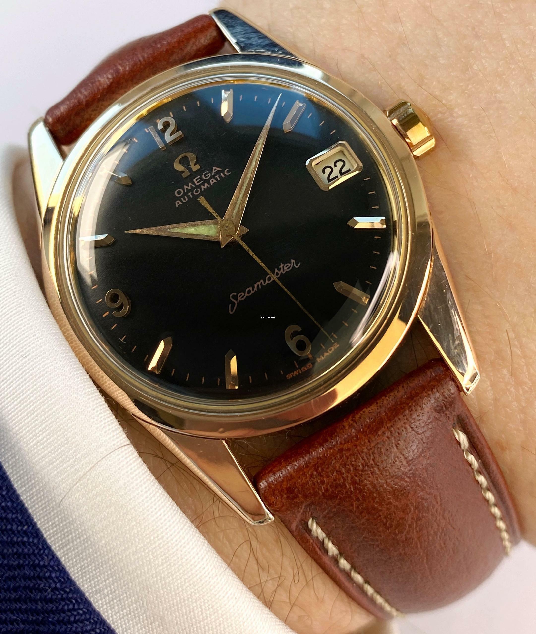 Omega Seamaster Serviced Seamaster Automatic Automatik Vintage Black Restored Dial 14701 14701