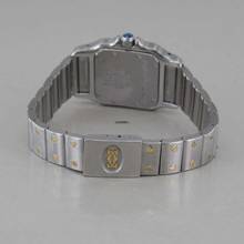 Thumbnail von Cartier Santos Galbée Stahl/18k Gold Mondphase ca. 23,5 x 35 mm