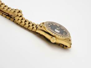 Thumbnail von Rolex Lady-Datejust 18 Kt. Gold top condition serviced Factory diamonds