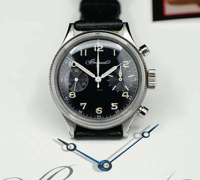 Breguet Type XX - XXI - XXII RARE SPECIAL TYPE 20 XX FLYBACK FROM 1955 WITH EXTRACT