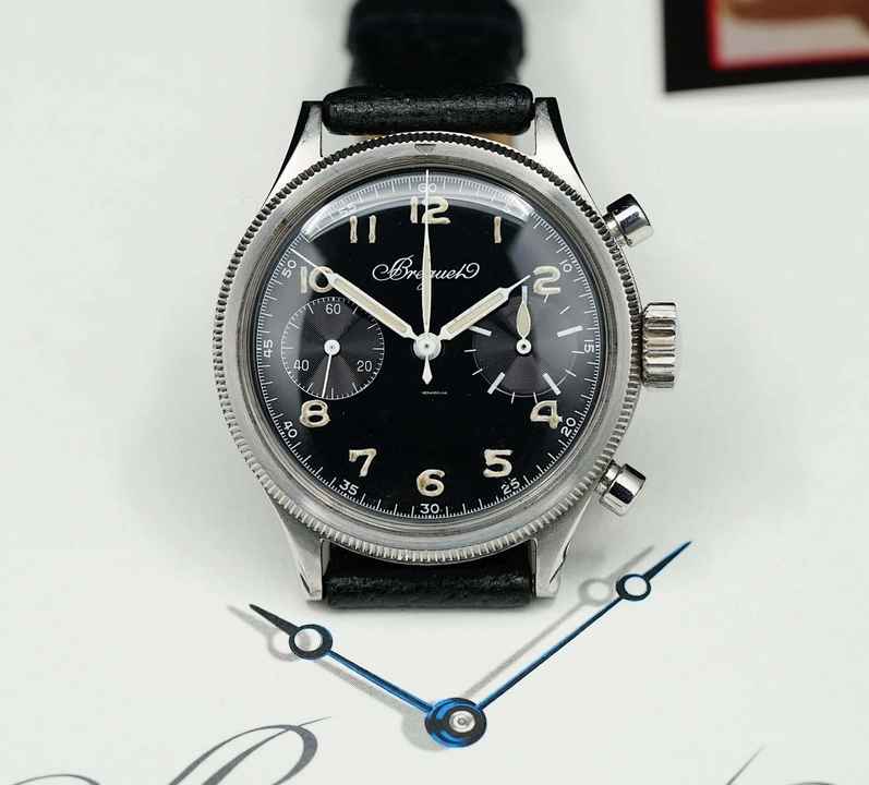  Breguet Type XX - XXI - XXII RARE SPECIAL TYPE 20 XX FLYBACK FROM 1955 WITH EXTRACT 