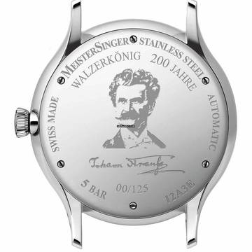  Meistersinger Pangaea Edition Johann Strauss Pangaea Herrenuhr Automatik - ED-PMN-STRAUSS 