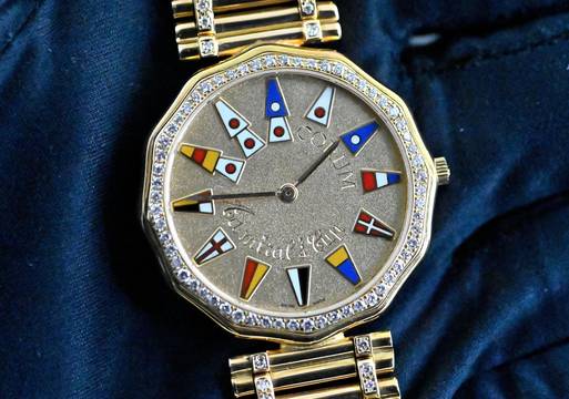  Corum Admiral's Cup 44.810.65 V067 A012 | Diamond | orig. gold bracelet 