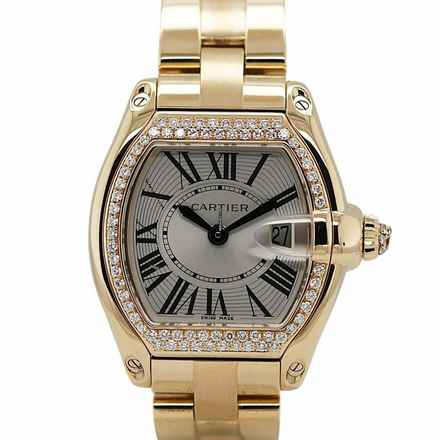  Cartier Roadster Dial Ladies Quartz Roadster 18k Watch Full-Set 