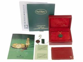 Thumbnail von Rolex Lady-Datejust Ref.6917 1979 Box&Beschreibung sehr gut Vintage Datejust Lady open 6/9 18kt Gelbgold