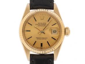 Thumbnail von Rolex Lady-Datejust Ref.6917 1979 Box&Beschreibung sehr gut Vintage Datejust Lady open 6/9 18kt Gelbgold