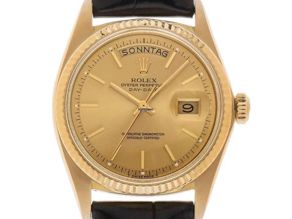  Rolex Day-Date 36 Ref.1803 1973 Box&Beschreibung sehr gut Vintage Day-Date 18kt Gelbgold 