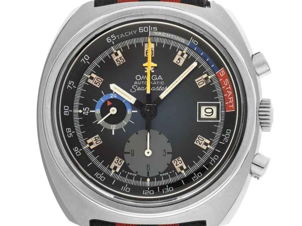  Omega Seamaster Yachting Ref.176.010 1972 original Box sehr gut Vintage Seamaster Yachting Regatta Automatic Chrongraph 