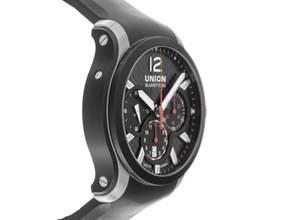 Thumbnail von Union Glashütte Belisar Chronograph Ref.D002.627.27.207.01 2018 Full Set sehr gut Vintage Belisar Chronograph Kautschuk Faltschließe