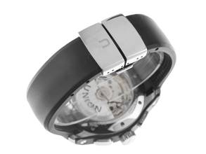 Thumbnail von Union Glashütte Belisar Chronograph Ref.D002.627.27.207.01 2018 Full Set sehr gut Vintage Belisar Chronograph Kautschuk Faltschließe