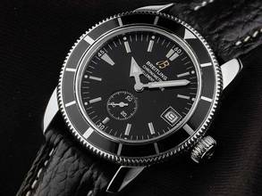 Thumbnail von Breitling Superocean Ref.A37320 2014 original Box sehr gut Vintage Superocean Leder Faltschließe