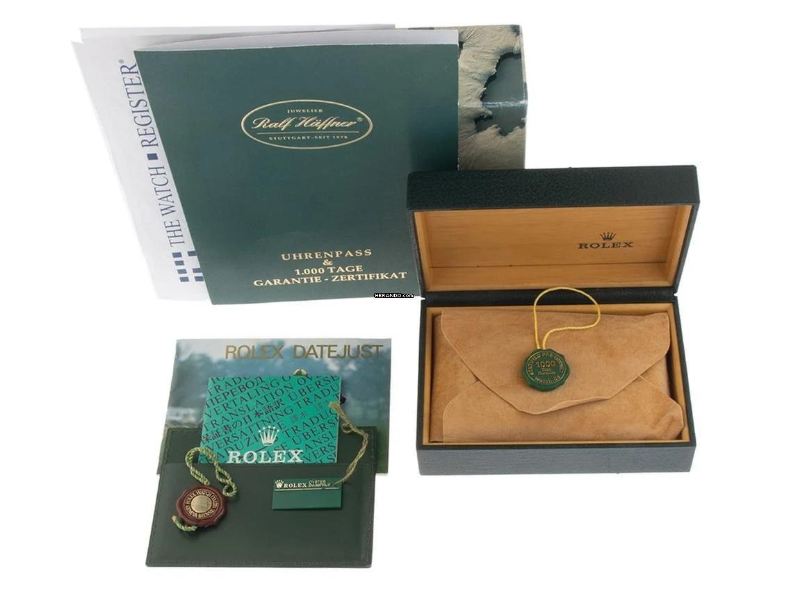 Rolex Datejust Turn-O-Graph Turn-O-Graph Ref.16263 1991 Box&Beschreibung sehr gut Vintage Datejust Turn-O-Graph
