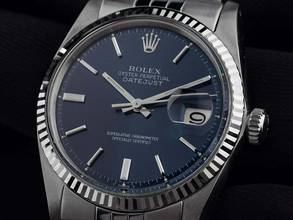 Thumbnail von Rolex Datejust 36 Ref.1601 1968 Box&Beschreibung sehr gut Vintage Datejust Stahl 18kt Weißgold open 6/9