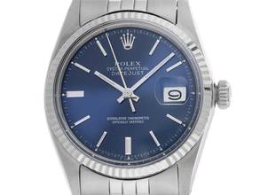 Thumbnail von Rolex Datejust 36 Ref.1601 1968 Box&Beschreibung sehr gut Vintage Datejust Stahl 18kt Weißgold open 6/9