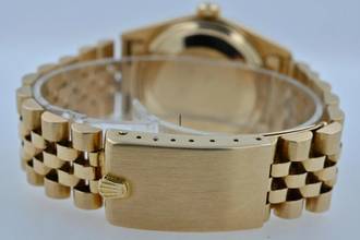 Thumbnail von Rolex Datejust 36 Oyster Perpetual Datejust 18k Yellow Gold 16018 Tiger Eye LC100 Tigerauge