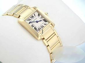 Thumbnail von Cartier Tank Française Gelbgold 750 Lady Damen 18kt Yellow Gold