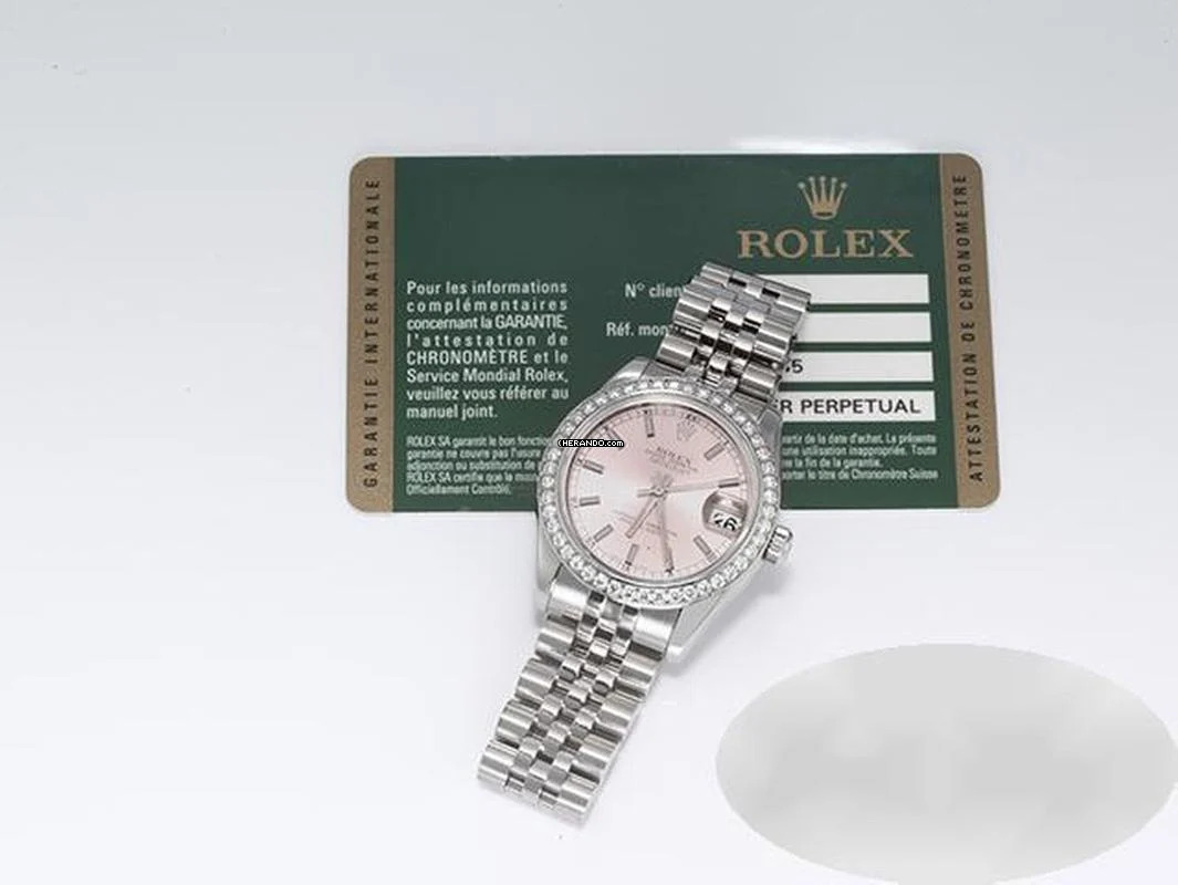 Thumbnail von Rolex Datejust 31 31mm Medium 178384 2012 Edelstahl Weissgold 750 Diamanten Stainless Steel 18kt White Gold Jubilé-band Chronometer Oyster