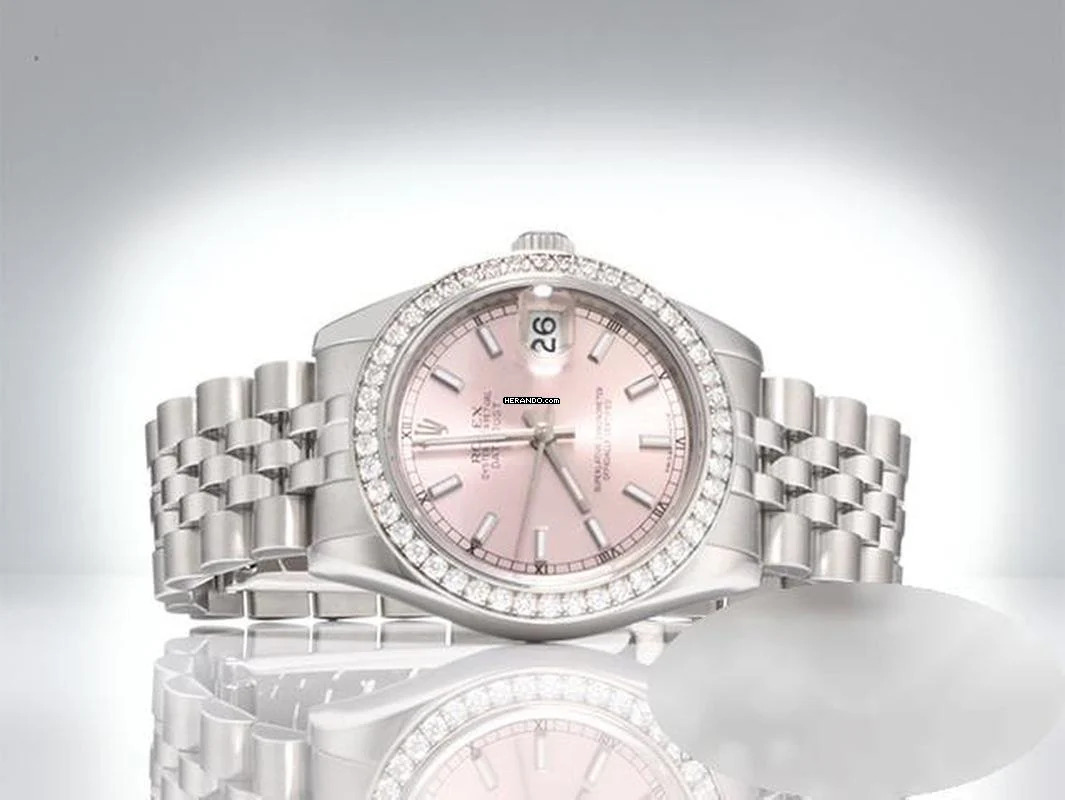 Thumbnail von Rolex Datejust 31 31mm Medium 178384 2012 Edelstahl Weissgold 750 Diamanten Stainless Steel 18kt White Gold Jubilé-band Chronometer Oyster