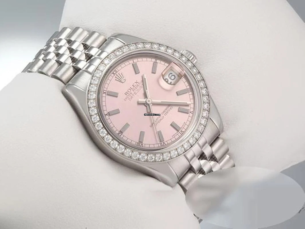 Thumbnail von Rolex Datejust 31 31mm Medium 178384 2012 Edelstahl Weissgold 750 Diamanten Stainless Steel 18kt White Gold Jubilé-band Chronometer Oyster