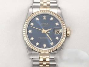 Thumbnail von Rolex Datejust 31 Medium Stahl Gelbgold 750 Diamanten Automatik Gold Stahl Damen Stainless Steel 18kt Yellow Gold Jubilé-band Chronometer Oyster Blue Dial