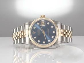 Thumbnail von Rolex Datejust 31 Medium Stahl Gelbgold 750 Diamanten Automatik Gold Stahl Damen Stainless Steel 18kt Yellow Gold Jubilé-band Chronometer Oyster Blue Dial