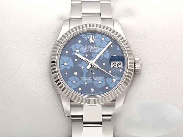  Rolex Datejust 31 278274 2023 Stahl Weissgold 750 Diamanten Automatik Stainless Steel 18kt White Gold Oyster-band Chronometer Blue Dial 