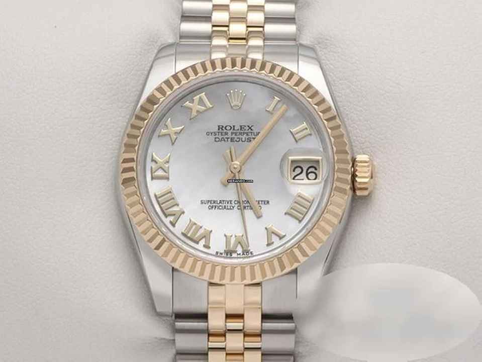  Rolex Lady-Datejust 31mm 178273 Stahl Gelbgold 750 Perlmutt 2015 Automatik Gold 