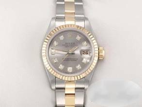 Thumbnail von Rolex Lady-Datejust Edelstahl Gelbgold 750 Diamanten 1995 Automatik Stainless Steel 18kt Yellow Gold Stahl Oyster-band Chronometer