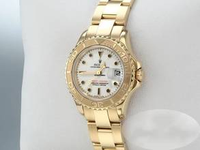 Thumbnail von Rolex Yacht-Master 29mm Gelbgold 750 Automatik 18kt Yellow Gold Damen Oyster-band Chronometer White Dial