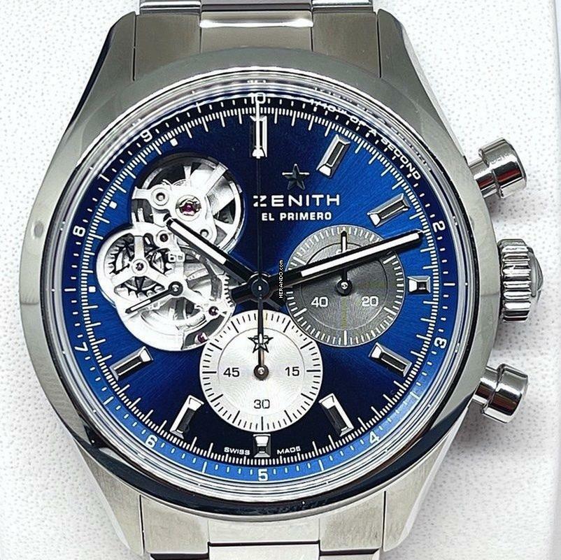  Zenith Chronomaster Open Boutique Edition Blue NEW FULL SET 