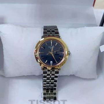  Tissot Glendora gold bezel 33mm NEW FULL SET 