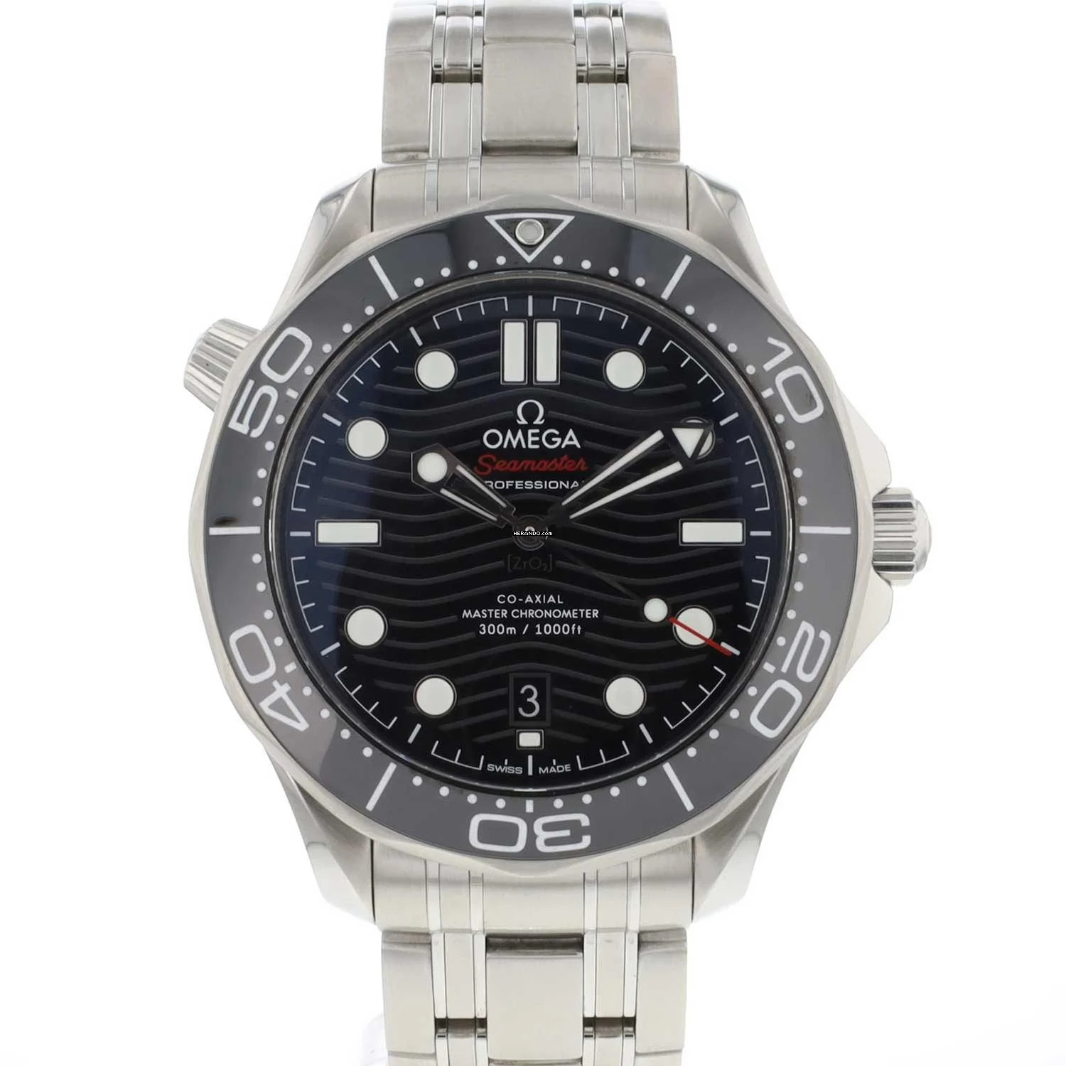 Omega Seamaster Diver 300 M Co-Axial Black Dial